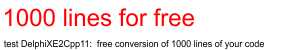 1000 lines for free